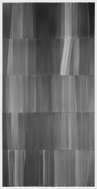  fold and unfold 04 2015 graphite on mat board 60 inches by 120 inches 